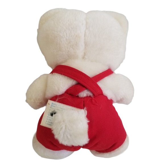 Vintage 1983 Hello Kitty Plush Red Overalls Child Guidance Sanrio CBS Toys 7" - Picture 2 of 13